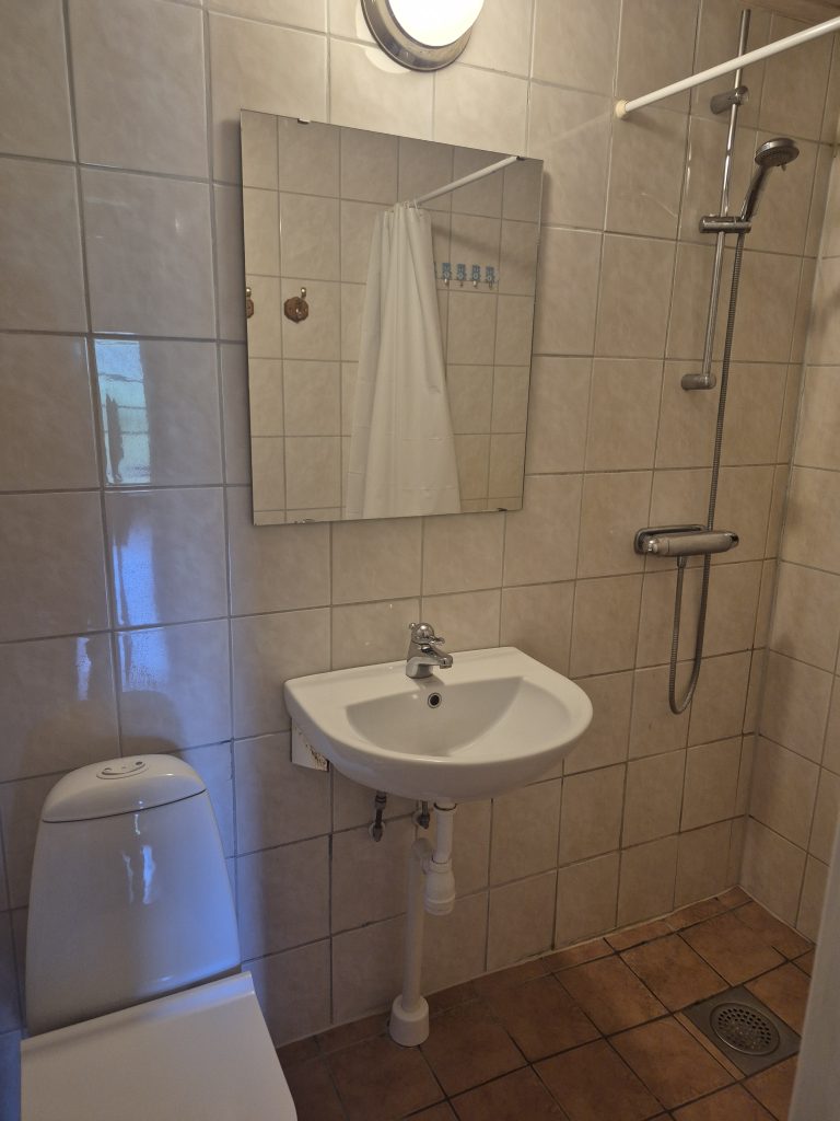 Toalett och dusch